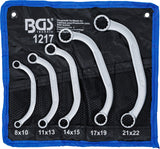 OBSTRUCTION RING SPANNER SET | 8X10 - 21X22 MM | 5 PCS. (1217)