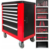 TOOL CABINET ON CASTERS | 7 DRAWERS | 1 SIDE DOOR | 250 TOOLS (H7007)