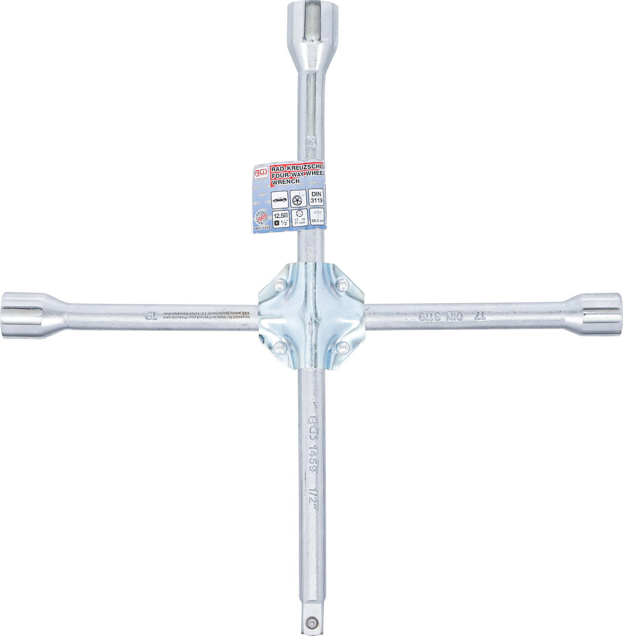 WHEEL WRENCH | FOR CARS | SQUARE | 17 X 19 X 21 X 12.5 MM (1/2") (1459)