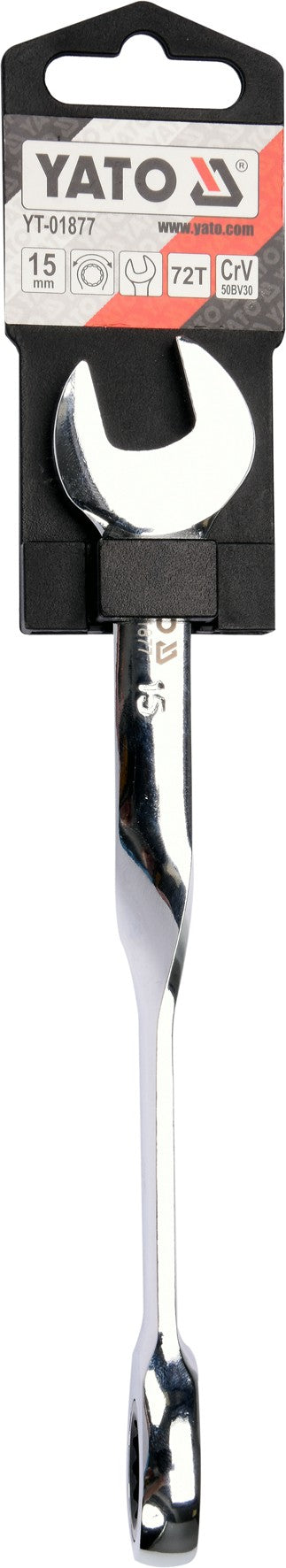 X HANDLE COMBINATION RATCHET WRENCH 15MM (YT-01877)