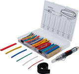 MINI HOT GAS BURNER WITH SHRINK TUBE ASSORTMENT | COLOURED | WITH PIEZO IGNITION | 162 PCS. (70143)
