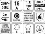 SURGE PROTECTOR POWER STRIP W.G. 6S 3M (72371)