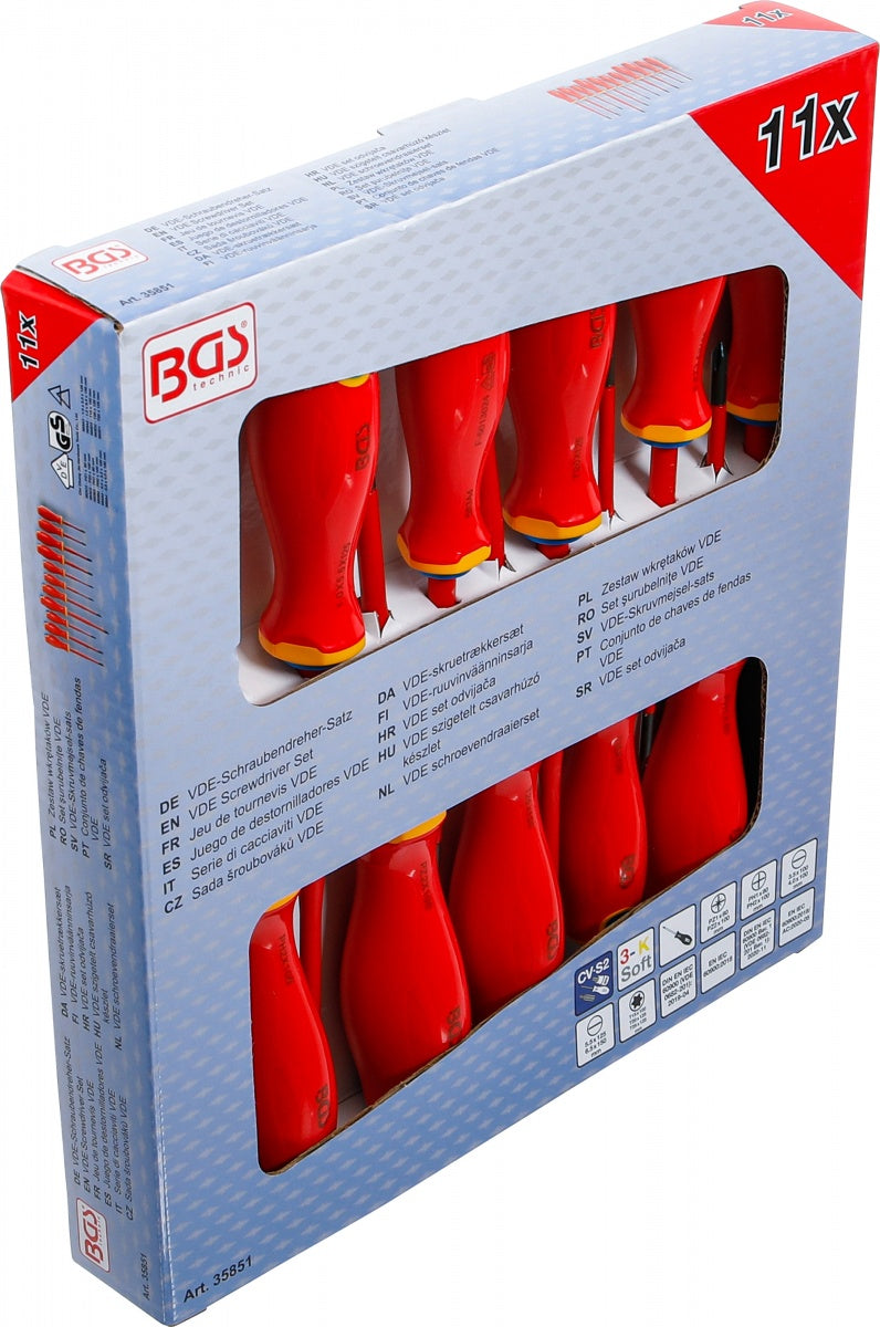 VDE SCREWDRIVER SET | EXTRA SLIM TIP | 11 PCS. (35851)