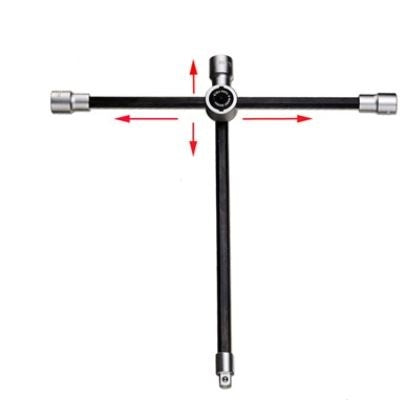 WHEEL WRENCH, FOLDABLE | FOR CARS | SQUARE | 17 X 19 X 21 X 12.5 MM (1/2") (1456)