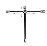 WHEEL WRENCH, FOLDABLE | FOR CARS | SQUARE | 17 X 19 X 21 X 12.5 MM (1/2") (1456)
