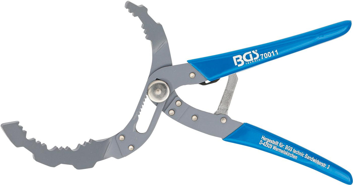 OIL FILTER PLIERS | SELF-ADJUSTING | Ø 60 - 120 MM | 30° OFFSET JAWS (70011)