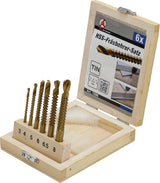 HSS MILLING DRILL SET | TITANIUM COATED | 3 - 8 MM | 6 PCS. (1996)