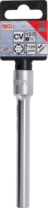 SOCKET, HEXAGON, EXTRA DEEP | 10 MM (3/8 ") DRIVE | 8 MM (9863-8)
