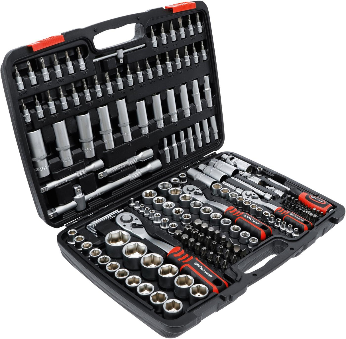 SOCKET SET | 6.3 MM (1/4") / 10 MM (3/8") / 12.5 MM (1/2") DRIVE | 172 PCS. (15219)