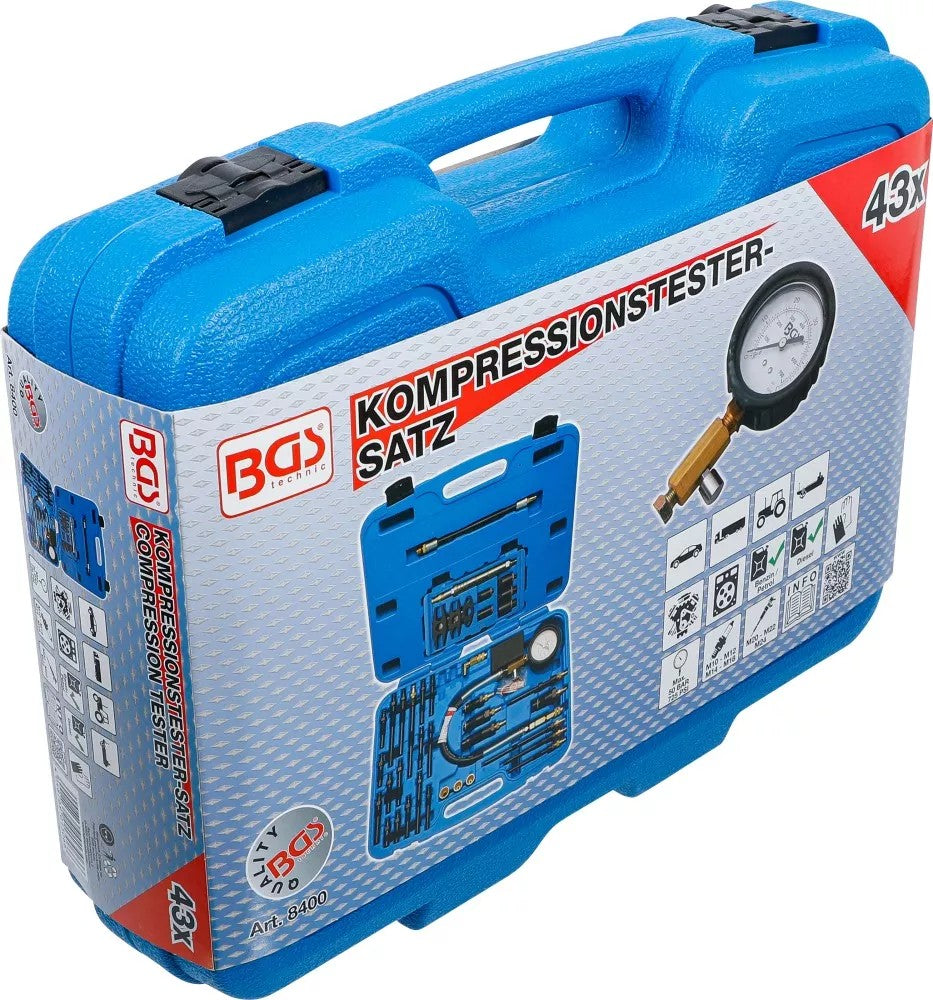 COMPRESSION TESTER FOR PETROL AND DIESEL ENGINES (8400)