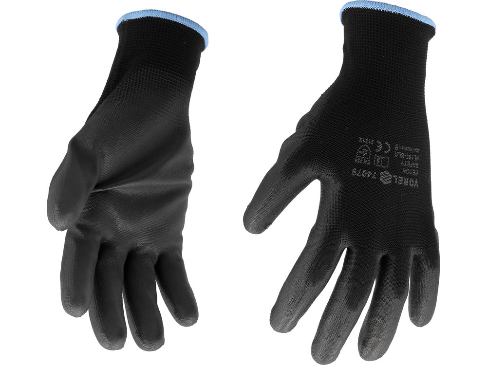WORKING GLOVES, BLACK 9" (74079)