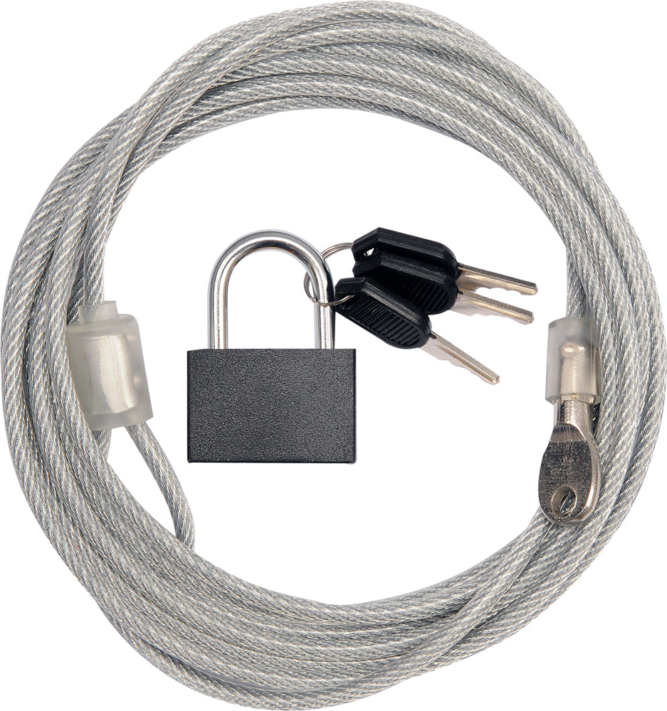 SECURITY CABLE AND LOCK 3 KEYS (77815)