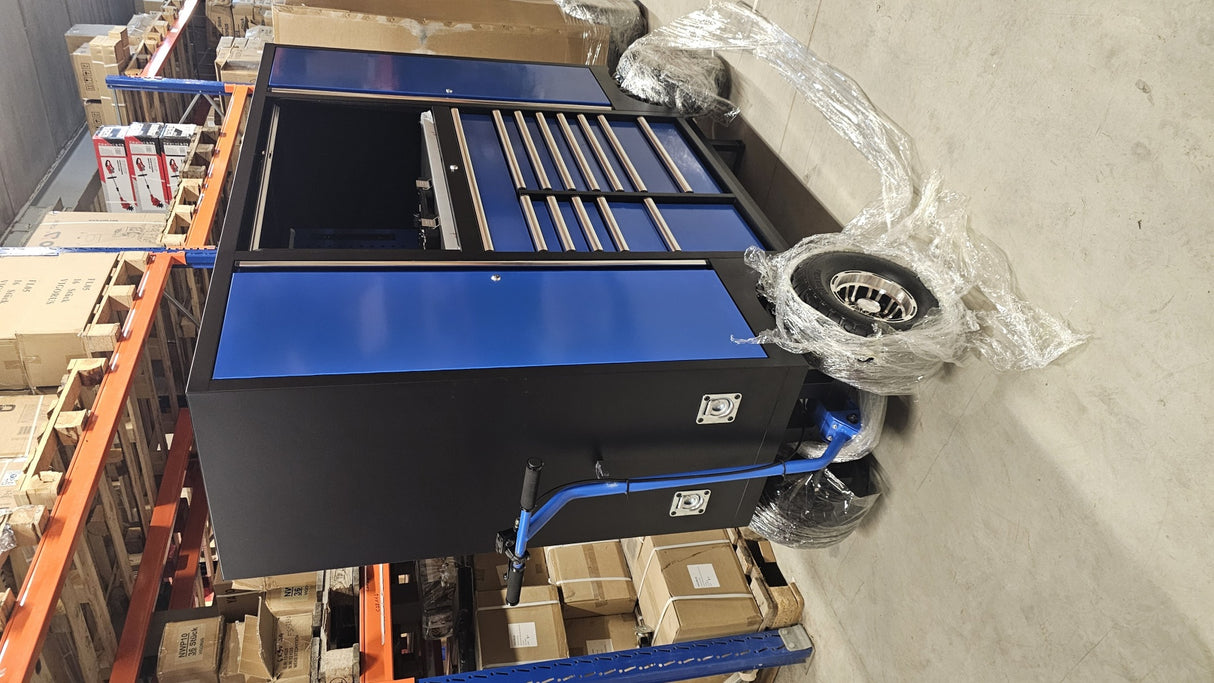 TOOL CABINET ON WHEELS | 13 DRAWERS | MOBILE EQUIPMENT ON WHEELS | BLUE (419900B)