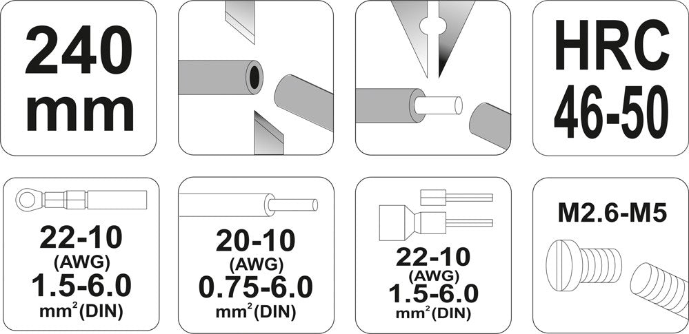 5IN1 MULTIFUNCTIONAL PLIERS 240MM (YT-22930)