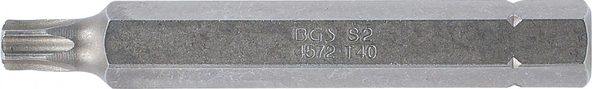 BIT | LENGTH 75 MM | 10 MM (3/8") DRIVE | T-STAR (FOR TORX) T40 (4572)