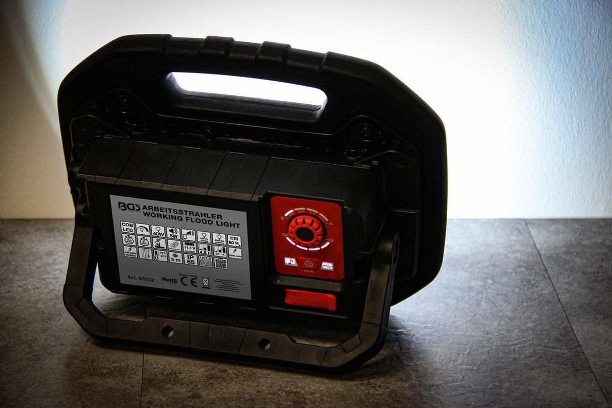 COB LED WORK FLOOD LIGHT | 40W | WITH INTERNAL SPEAKERS (85332)