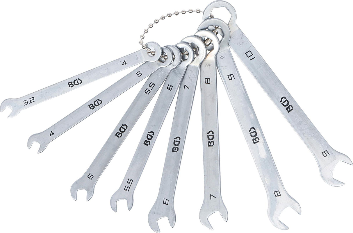 COMBINATION SPANNER SET | STUBBY TYPE | 4 - 10 MM | 8 PCS. (8646)