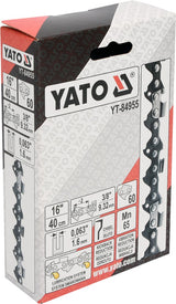 CHAIN FOR CHAINSAW 16" 3/8" 0.063" 60 TEETH (YT-84955)