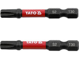 IMPACT SCREWDRIVER BITS 1/4 50MM T30 2PC (YT-78056)