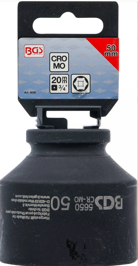 IMPACT SOCKET, HEXAGON | 20 MM (3/4") DRIVE | 50 MM (5650)