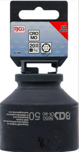IMPACT SOCKET, HEXAGON | 20 MM (3/4") DRIVE | 50 MM (5650)