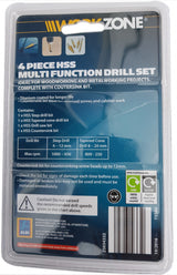MULTI DRILLING SET | HSS G | TITANIUM COATED | 4 PCS. (SK1617)
