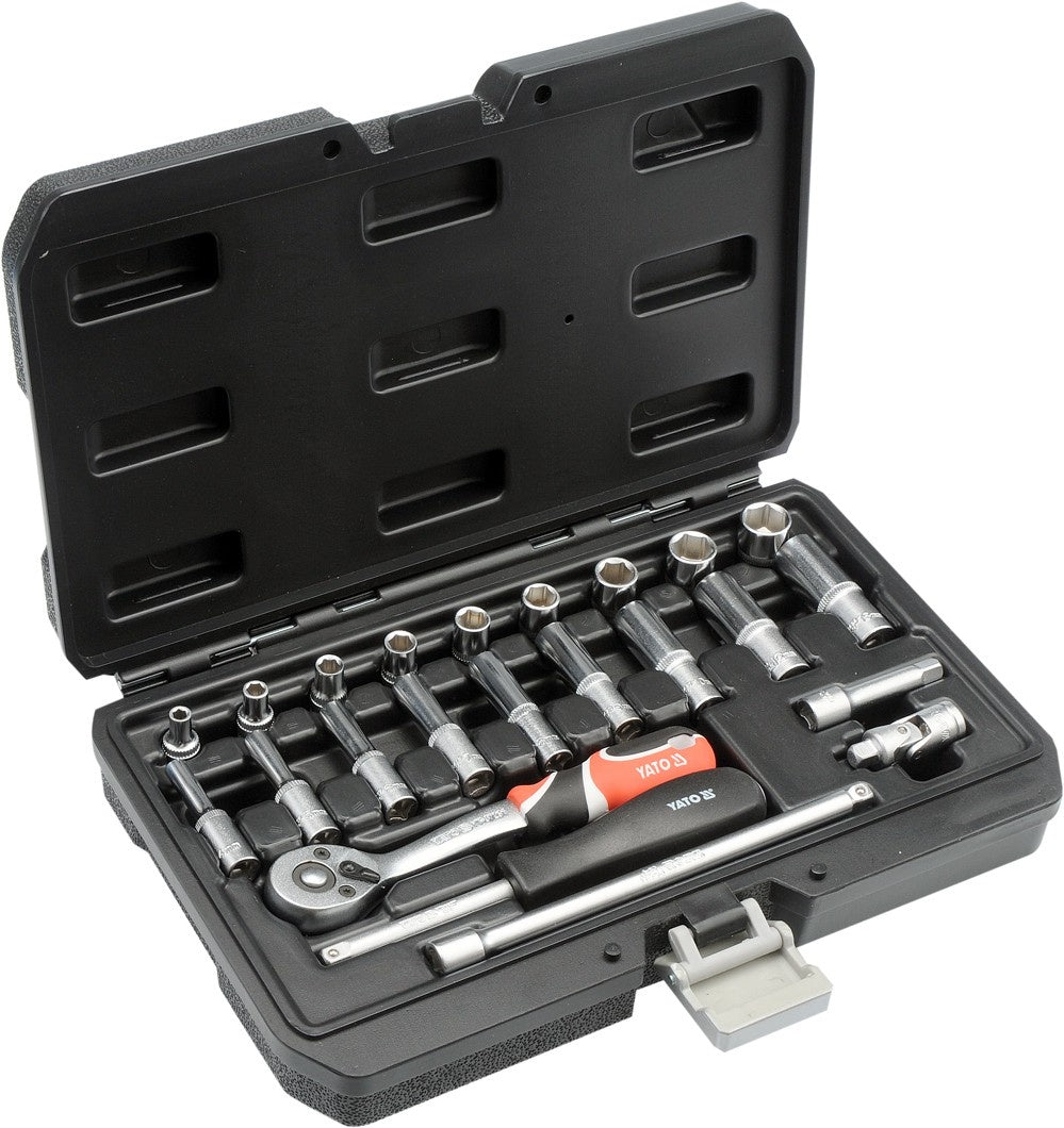 SOCKET SET 1/4" 23PCS (YT-14451)