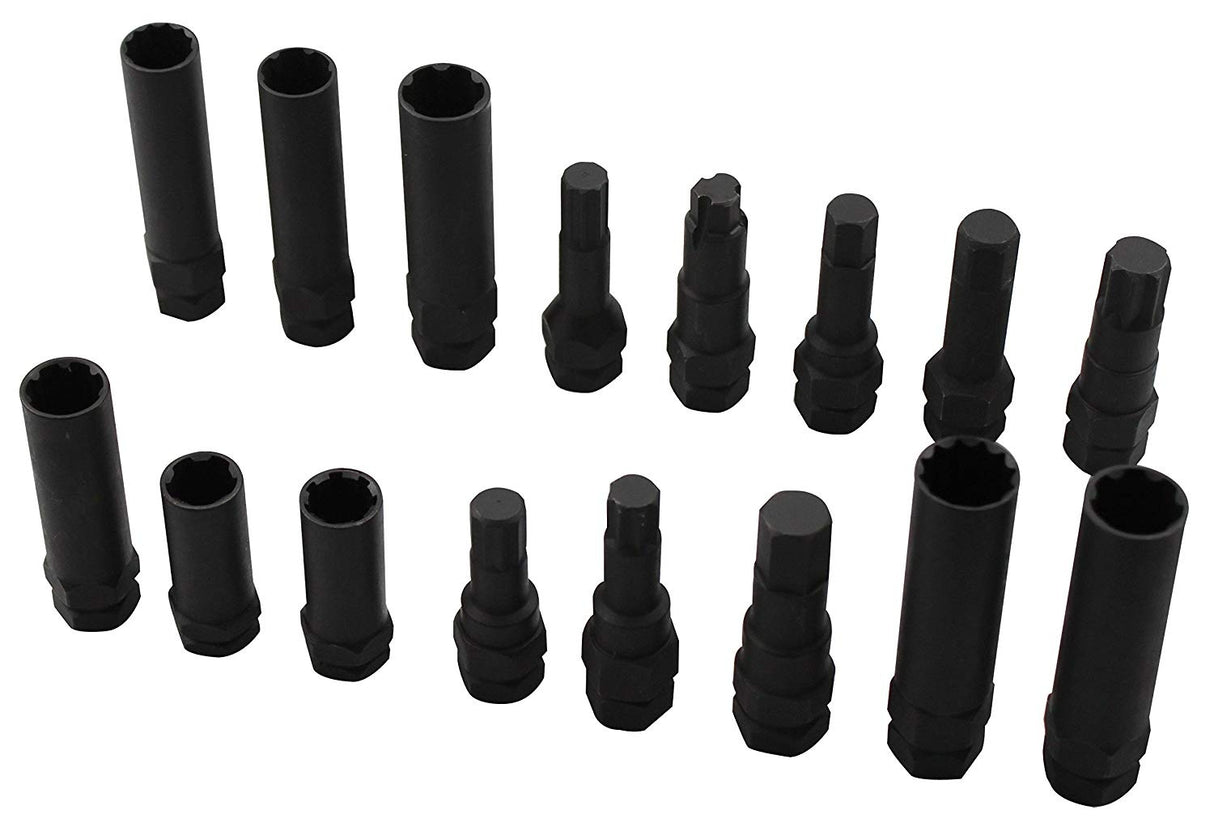 WHEEL BOLT LOCK NUT/LOCK REMOVAL SET | 16 PCS. (WNM16)