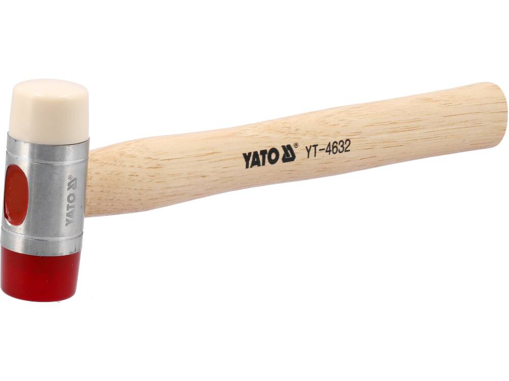 PU & NYLON HEADS MALLET W.WOOD.HANDLE 35 (YT-4632)