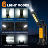 WORK LAMP RECHARGEABLE | COB CHIP + CREE XPG | 2 COB | 1200 LM (PWL2M)