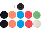 POLISHING PAD KIT 150MM M14 12PCS (YT-47932)