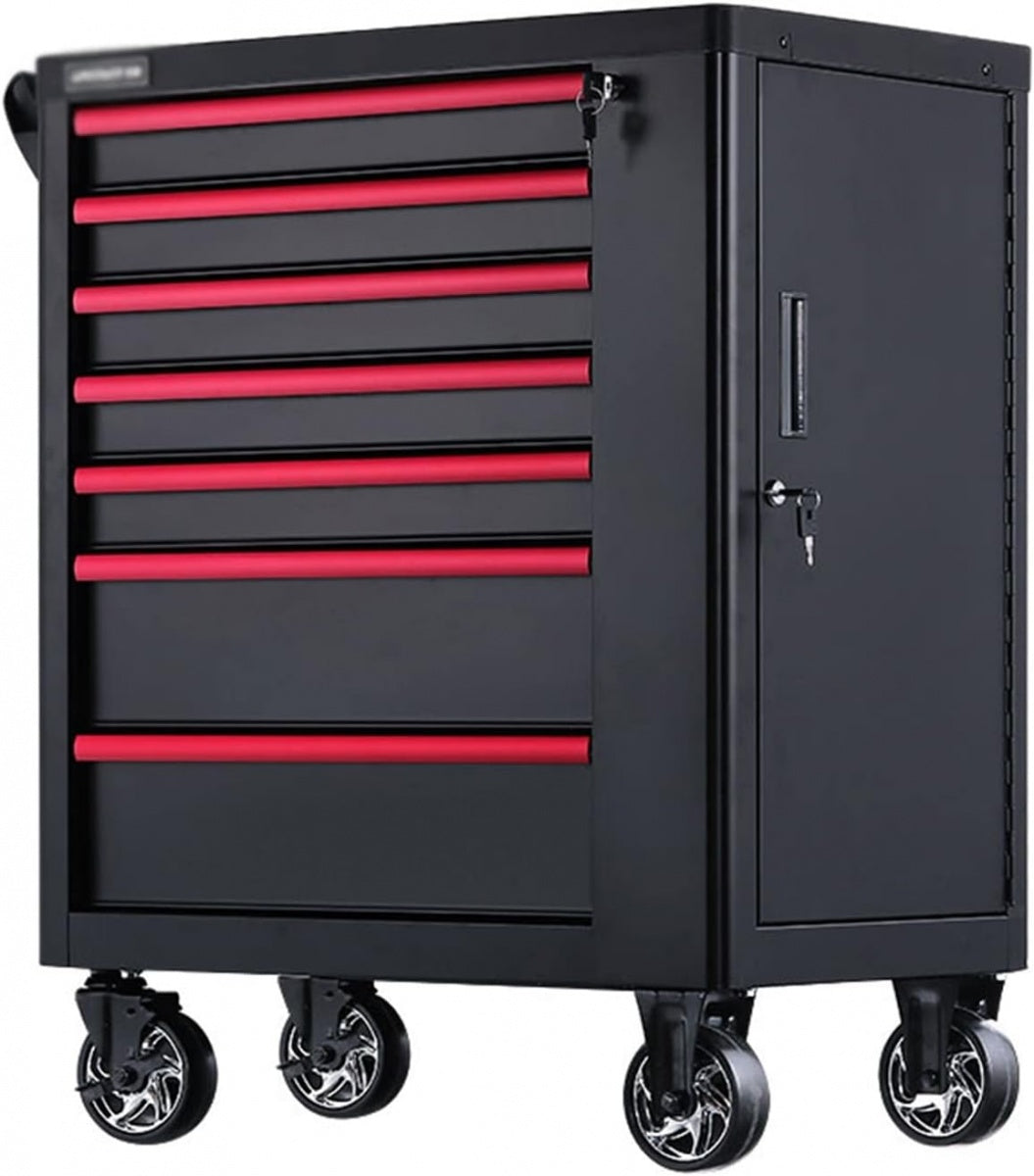 TOOL CABINET ON WHEELS | 7 DRAWERS | 1 SIDE DOOR | EMPTY (SLTC7A)