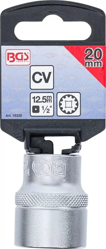 SOCKET, GEAR LOCK | 12.5 MM (1/2") DRIVE | 20 MM (10220)