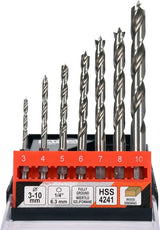 SPUR WOOD DRILL SET 3-10MM 7PCS HEX (YT-33873)