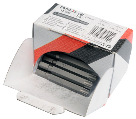 BIT CROSS 1/4"X50 MM, SIZE PH2, S2 50 PCS. (YT-7848)