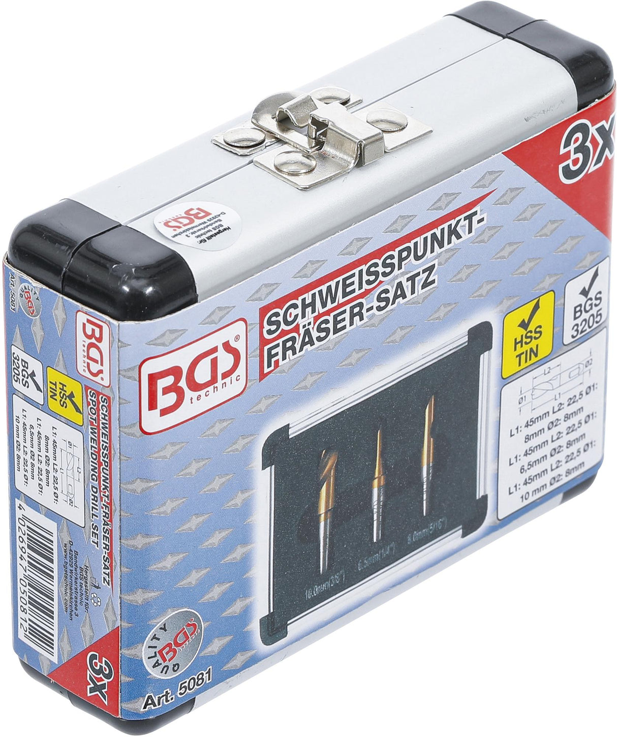 WELDING SPOT GRINDER SET | 5% COBALT STEEL | 3 PCS. (5081)