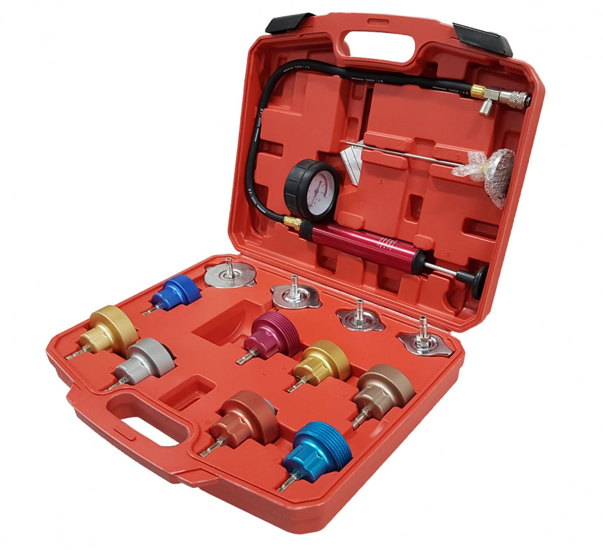 COOLING SYSTEM TESTING KIT | 0 - 2.5 BAR | 14 PCS. (H1079)