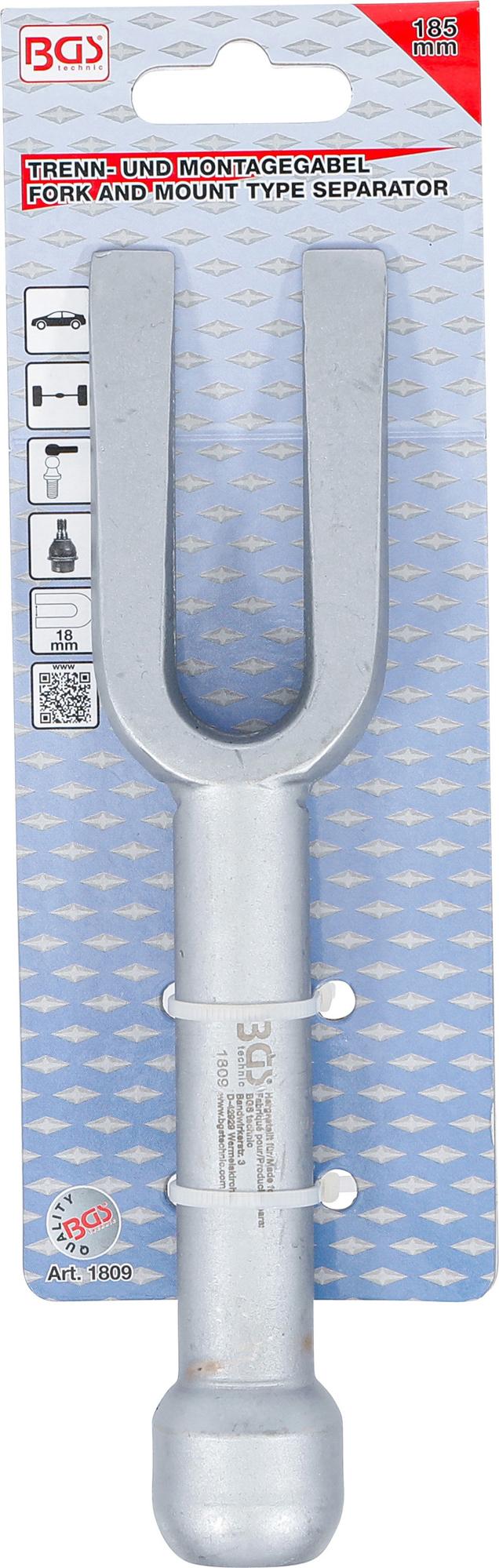 FORK AND MOUNT TYPE SEPARATOR | 185 MM | JAW 18 MM (1809)