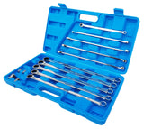 DOUBLE-SIDED RATCHET WRENCH SET | WITH ADAPTERS | LONG TYPE | 8-19 MM | 14 PCS. (SK5004)
