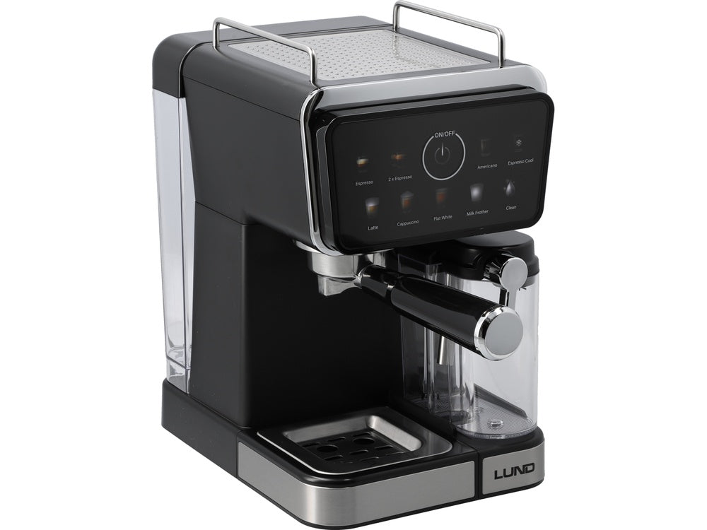 PRESSURE COFFEE MAKER WITH MILK FROTHER 1350W (68502)