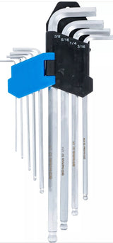 L-TYPE WRENCH SET | INCH SIZES | INTERNAL HEXAGON / INTERNAL HEXAGON WITH BALL HEAD 1/16" - 3/8" | 9 PCS. (799)