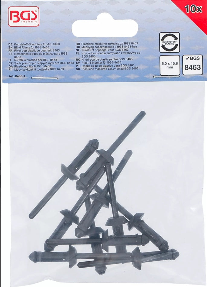 BLIND RIVETS FOR BGS 8463 | 5.0 X 15.8 MM | 10 PCS. (8463-1)