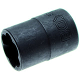 TWIST SOCKET (SPIRAL PROFILE) / SCREW EXTRACTOR | 12.5 MM (1/2") DRIVE | 16 MM (5266-16)