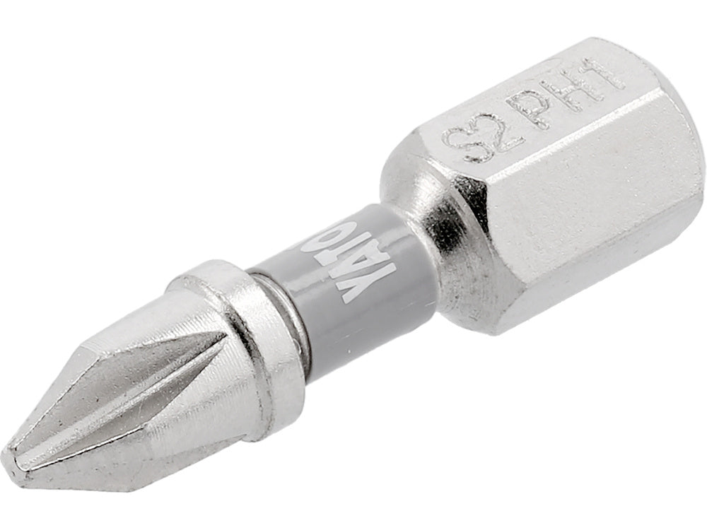SCREWDRIVER BITS 1/4 25MM PH1 2 PCS NI (YT-78000)