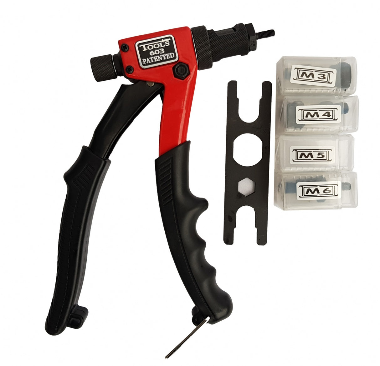 RIVET TOOL FOR THREADED RIVETS PROFI | M3 / M4 / M5 / M6 | 200 MM (NR200A)