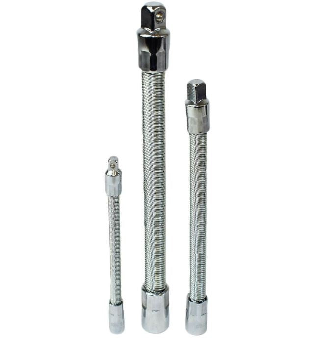 SET OF SPRING EXTENSION BARS | 6.3 MM (1/4") / 10 MM (3/8") / 12.5 MM (1/2") | 3 PCS. (SK4023)