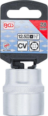 SOCKET, HEXAGON | 12.5 MM (1/2") DRIVE| 28 MM (2928)