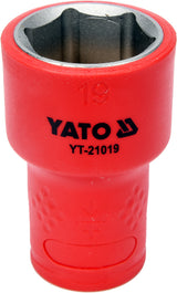 INSULATED SOCKET 19 MM, 3/8" VDE (YT-21019)