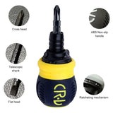 MULTIFUNCTIONAL TELESCOPIC RATCHETING SCREWDRIVER | SHORT | SET | 12 PCS. (RS12S)