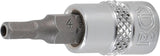 BIT SOCKET SET | 6.3 MM (1/4") DRIVE | INTERNAL HEXAGON TAMPERPROOF 2 - 7 MM | 8 PCS. (5156)